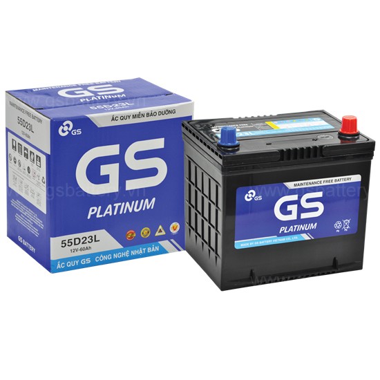 Ắc quy GS MF 55D23L (12v-60ah)