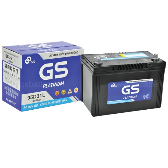 Ắc quy GS MF 95D31L (12v-80ah)